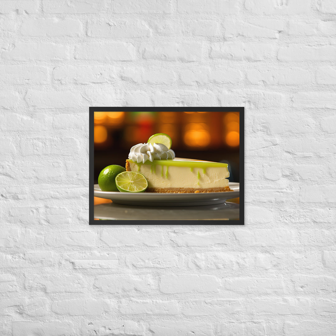 Key Lime Cheesecake Framed poster 🤤 from Yumify.AI