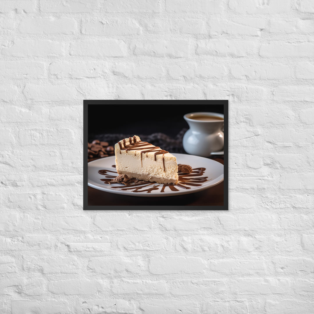 Coffee Cheesecake Framed poster 🤤 from Yumify.AI