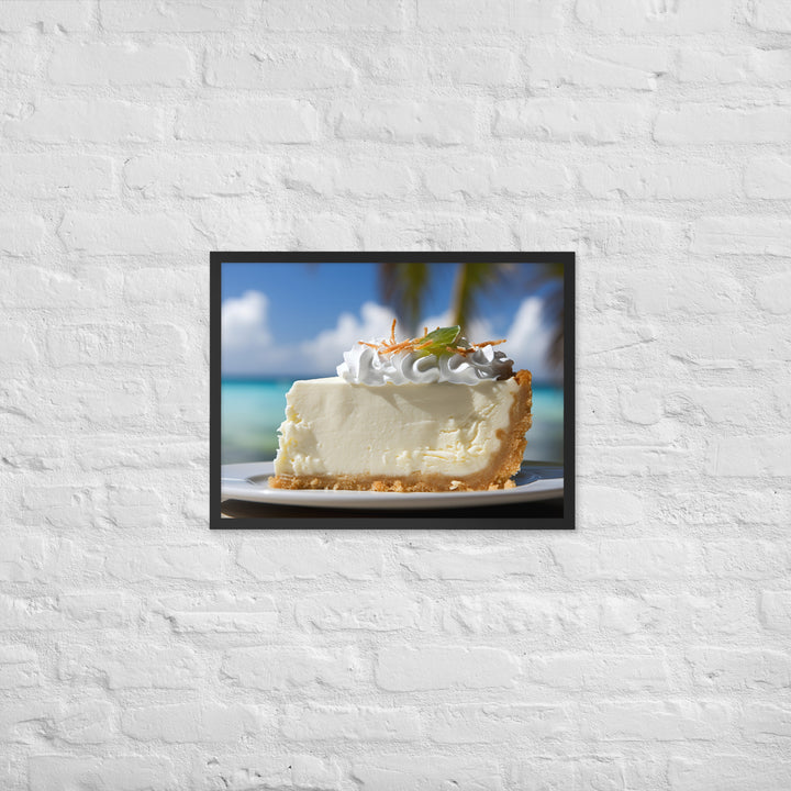 Coconut Cheesecake Framed poster 🤤 from Yumify.AI