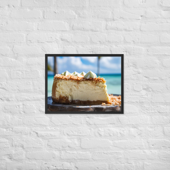 Coconut Cheesecake Framed poster 🤤 from Yumify.AI