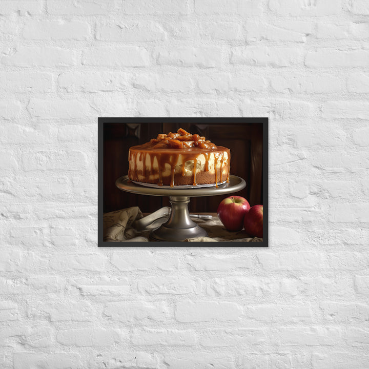 Caramel Apple Cheesecake Framed poster 🤤 from Yumify.AI