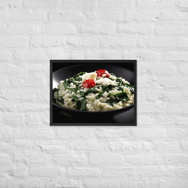 Spinach and Feta Risotto Framed poster 🤤 from Yumify.AI