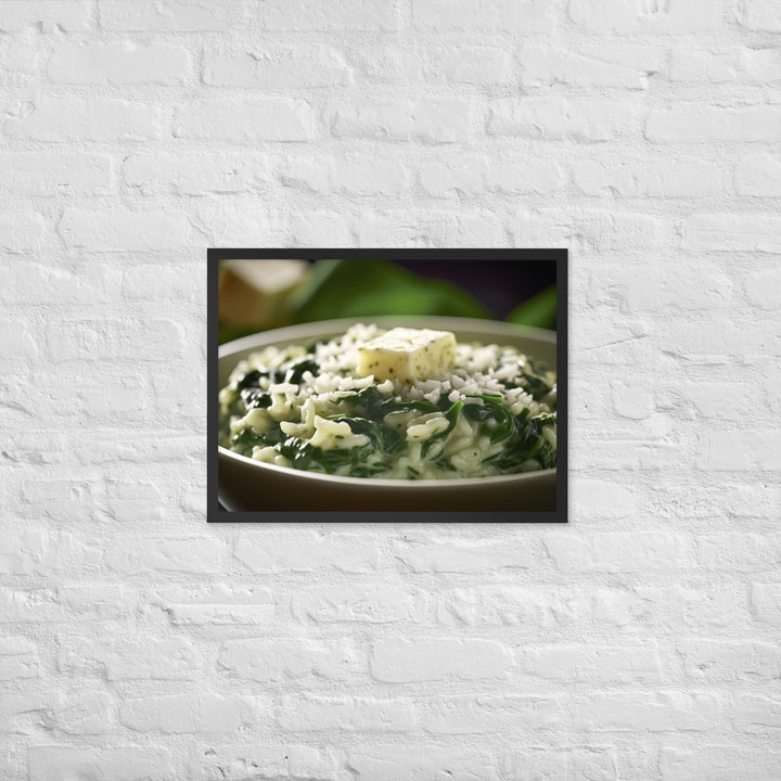 Spinach and Feta Risotto Framed poster 🤤 from Yumify.AI