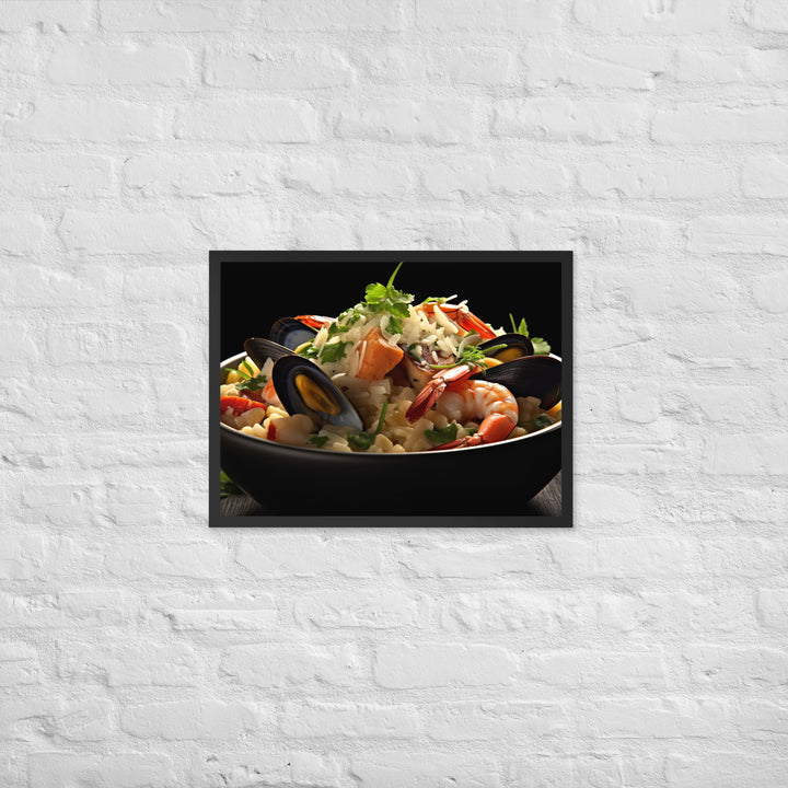 Seafood Risotto Framed poster 🤤 from Yumify.AI