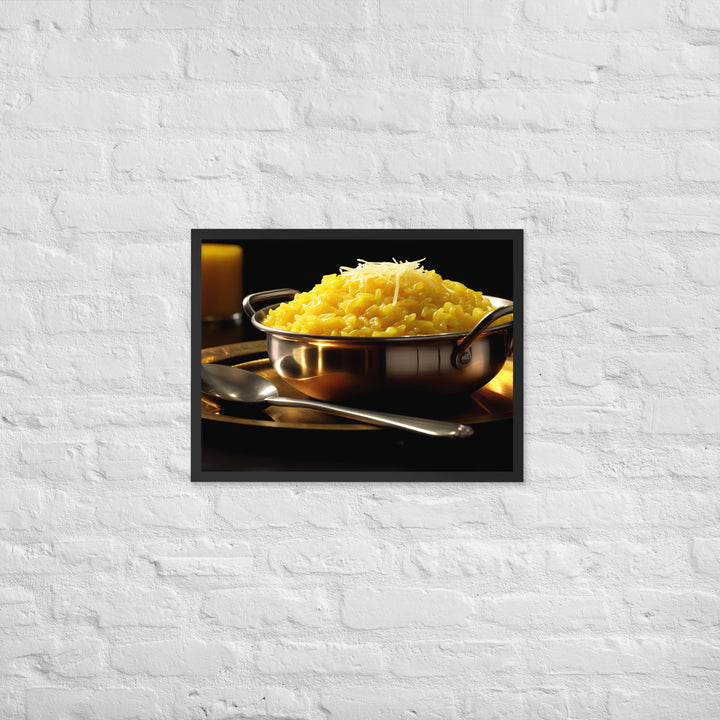 Saffron Risotto Framed poster 🤤 from Yumify.AI