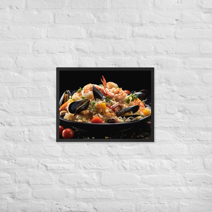 Seafood Risotto Framed poster 🤤 from Yumify.AI