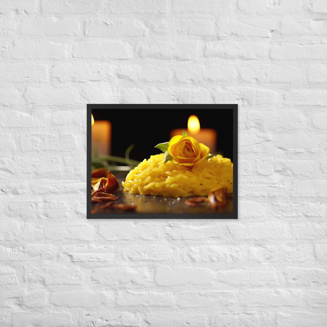 Saffron Risotto Framed poster 🤤 from Yumify.AI