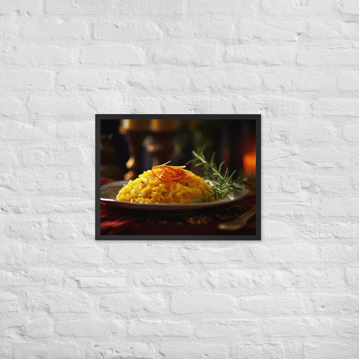 Saffron Risotto Framed poster 🤤 from Yumify.AI