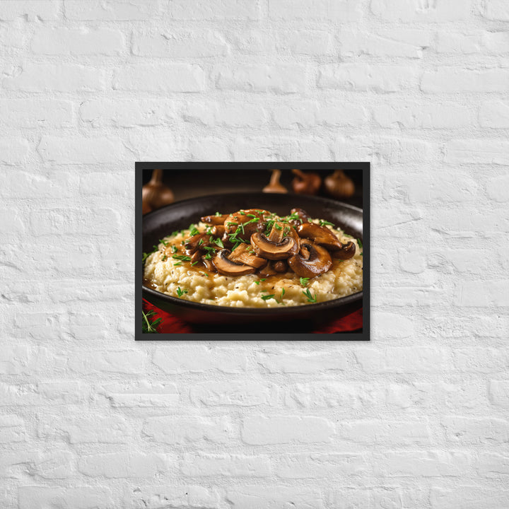 Mushroom Risotto Framed poster 🤤 from Yumify.AI