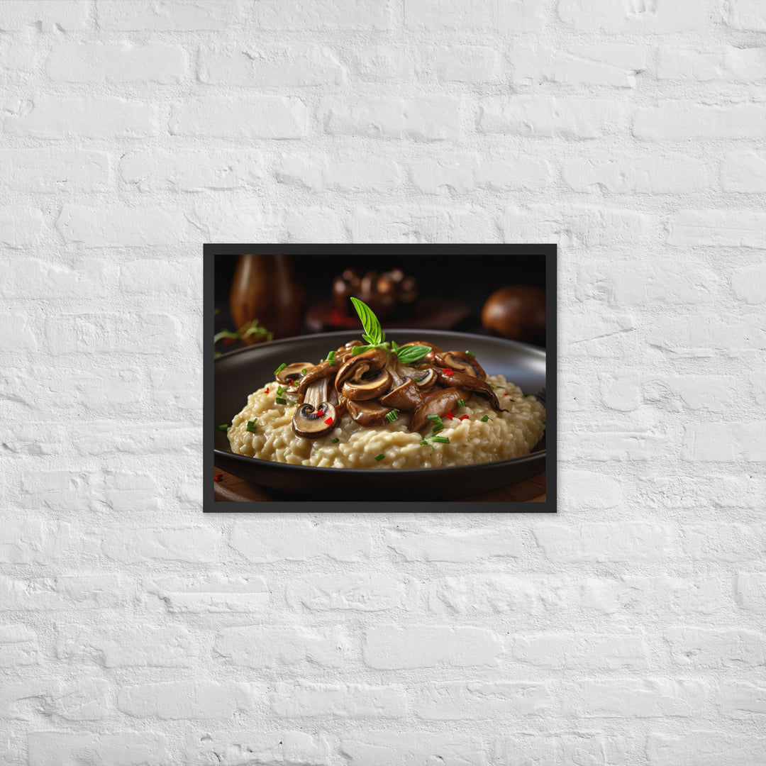 Mushroom Risotto Framed poster 🤤 from Yumify.AI