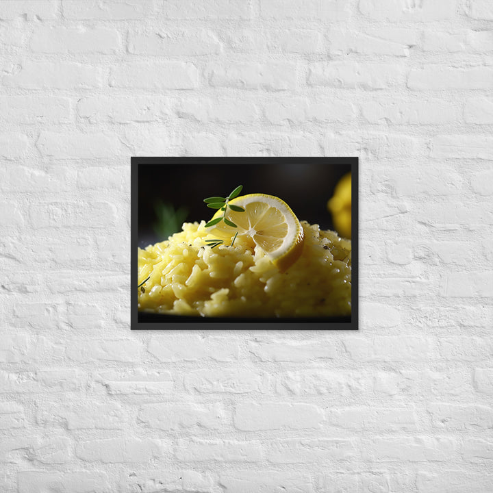 Lemon Risotto Framed poster 🤤 from Yumify.AI