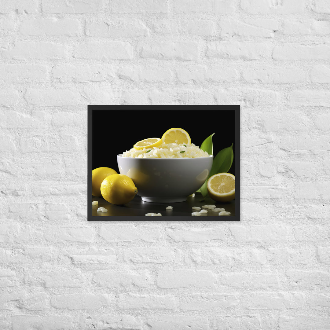 Lemon Risotto Framed poster 🤤 from Yumify.AI