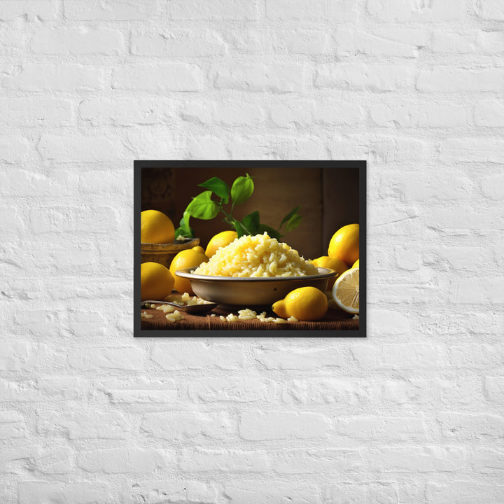 Lemon Risotto Framed poster 🤤 from Yumify.AI