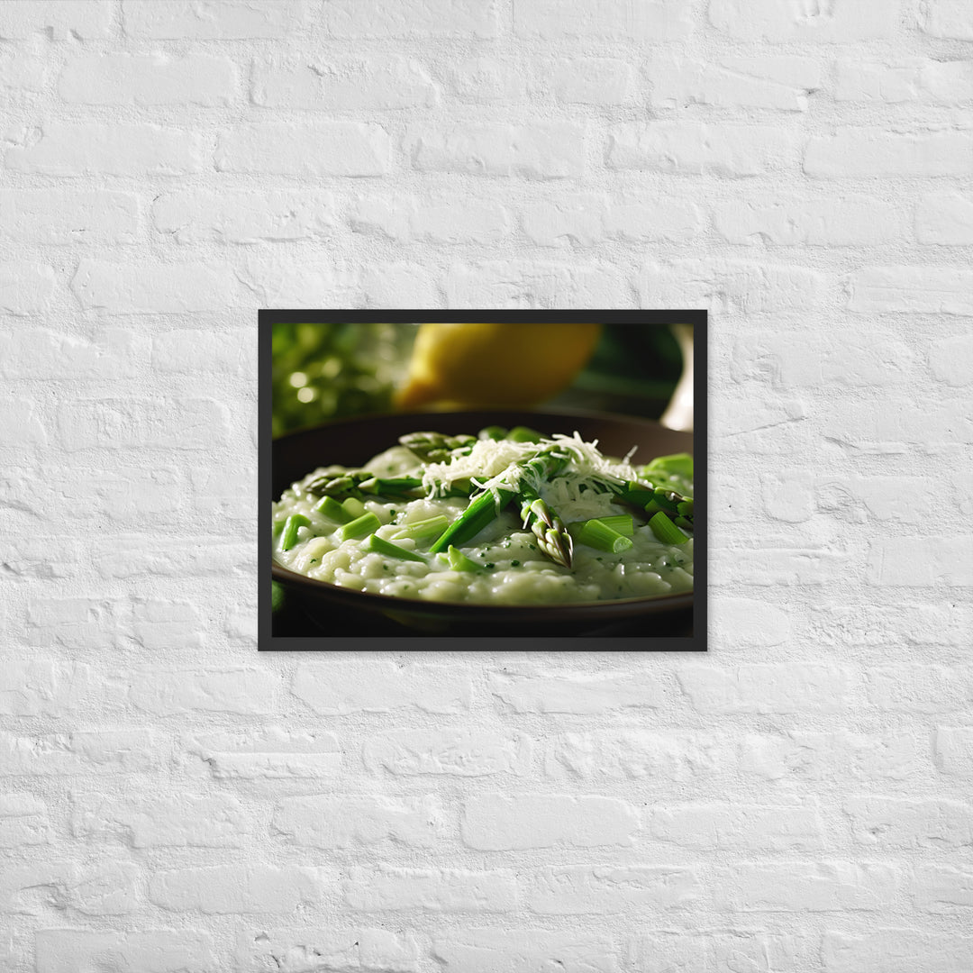 Asparagus Risotto Framed poster 🤤 from Yumify.AI