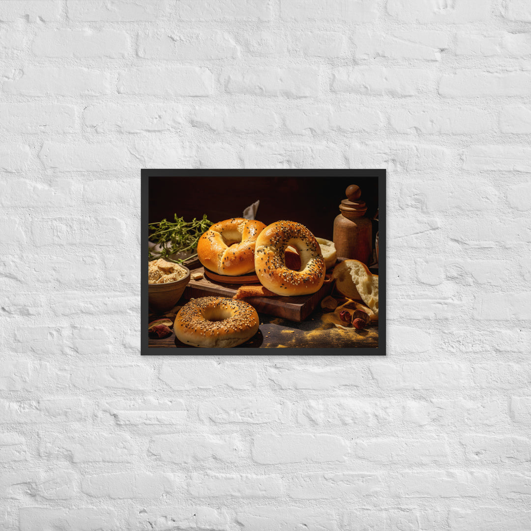 Everything Bagel Framed poster 🤤 from Yumify.AI