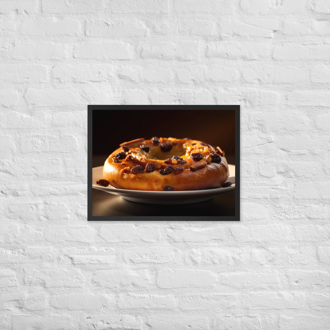 Cinnamon Raisin Bagel Framed poster 🤤 from Yumify.AI