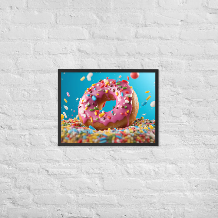 Sprinkle Donut Framed poster 🤤 from Yumify.AI