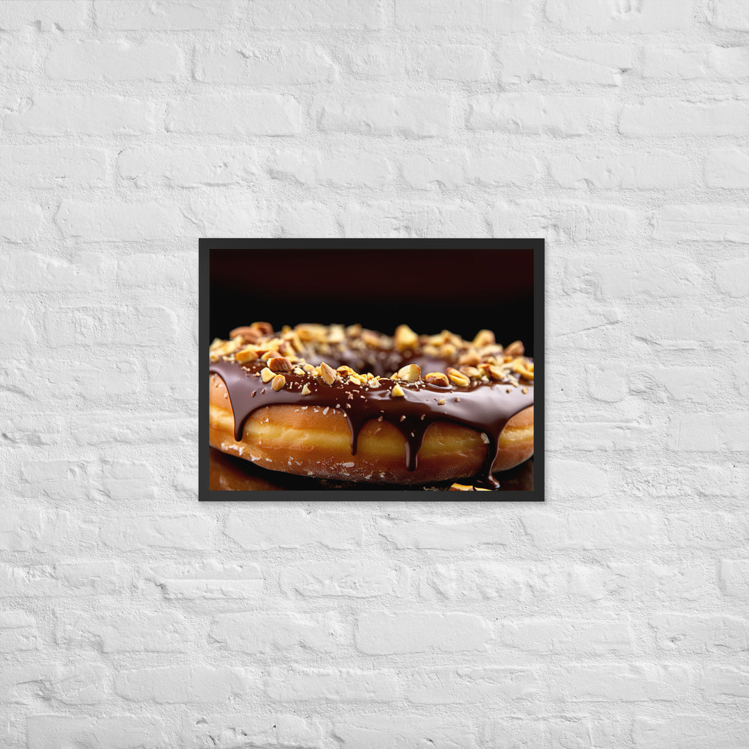 Nutella Filled Donut Framed poster 🤤 from Yumify.AI