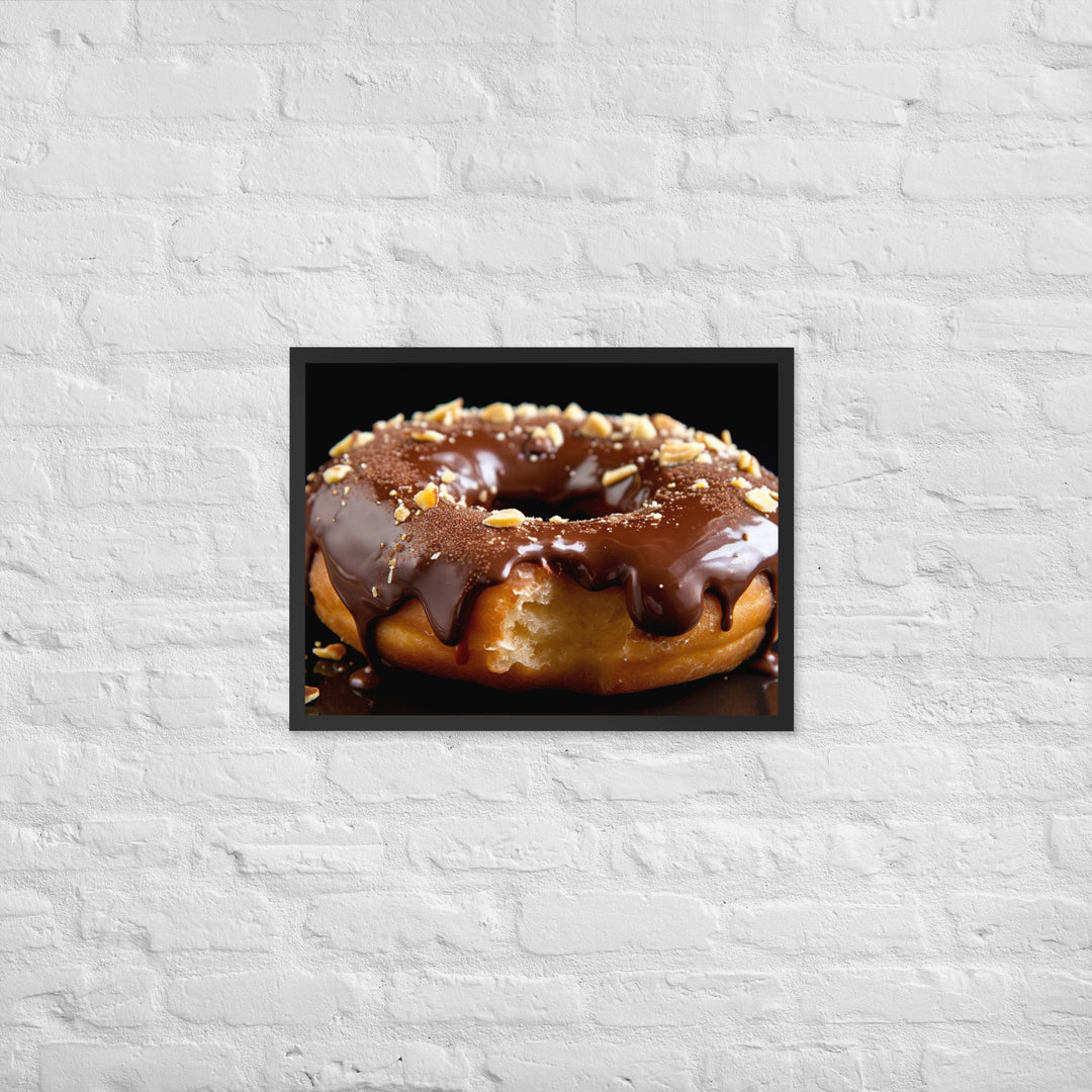 Nutella Filled Donut Framed poster 🤤 from Yumify.AI