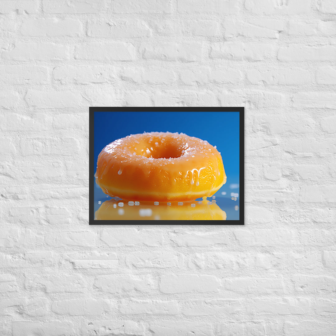 Lemon Filled Donut Framed poster 🤤 from Yumify.AI