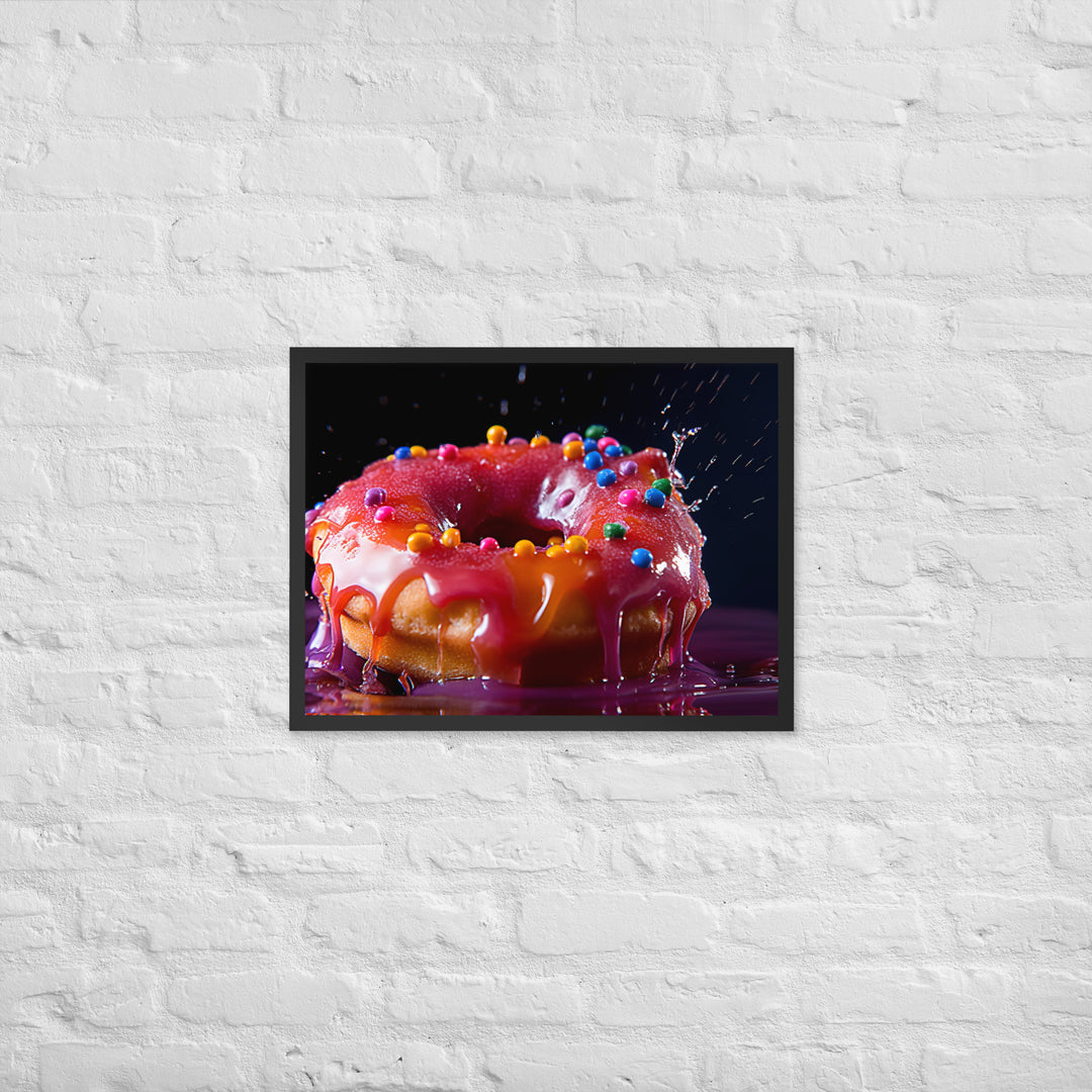 Jelly Donut Framed poster 🤤 from Yumify.AI