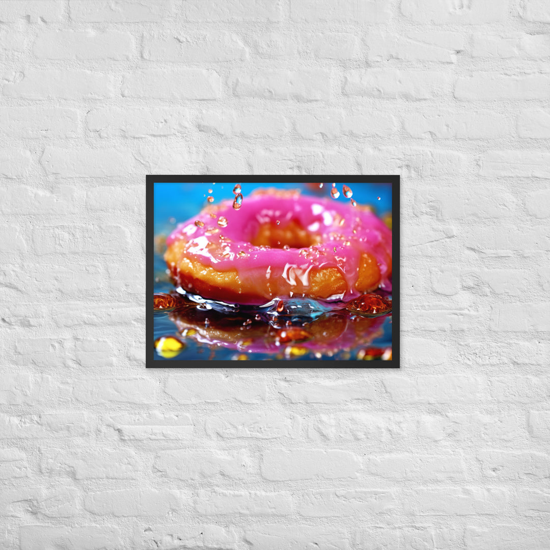 Jelly Donut Framed poster 🤤 from Yumify.AI