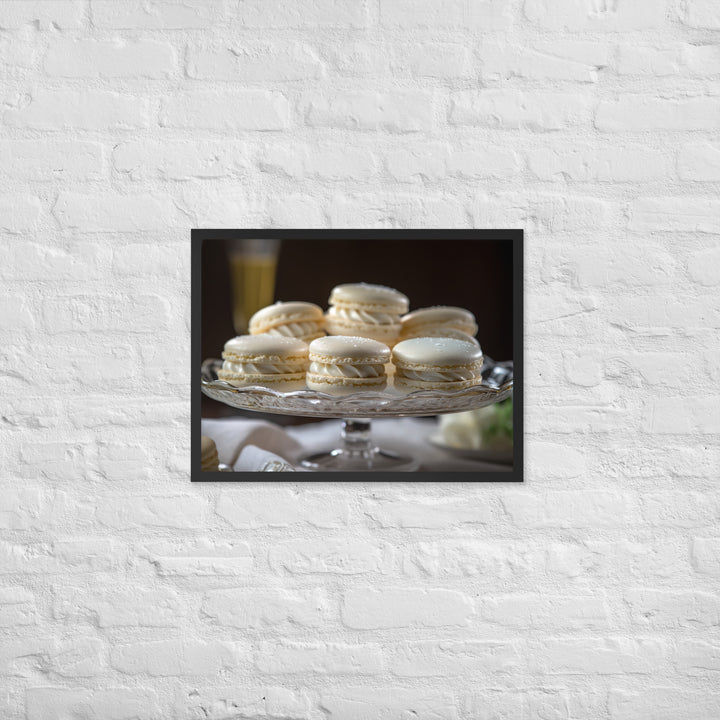 Vanilla Macarons Framed poster 🤤 from Yumify.AI