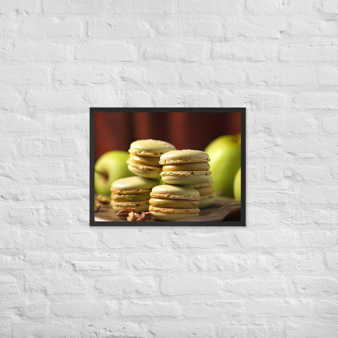 Pistachio Macarons Framed poster 🤤 from Yumify.AI