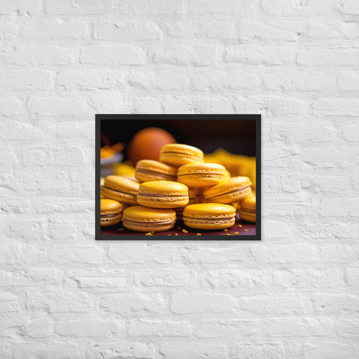 Passion Fruit Macarons Framed poster 🤤 from Yumify.AI