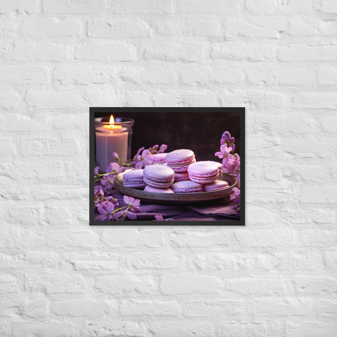 Lavender Macarons Framed poster 🤤 from Yumify.AI