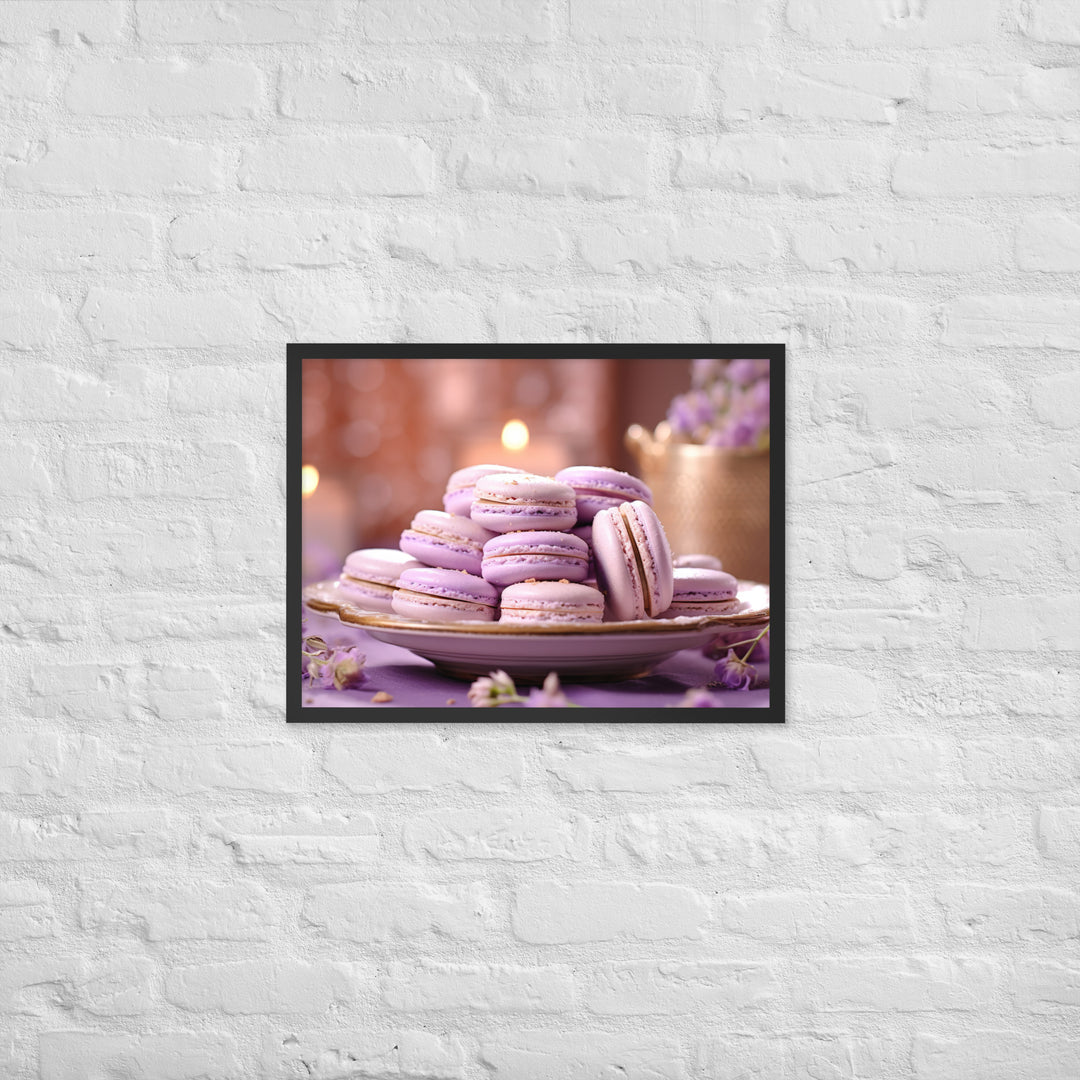 Lavender Macarons Framed poster 🤤 from Yumify.AI