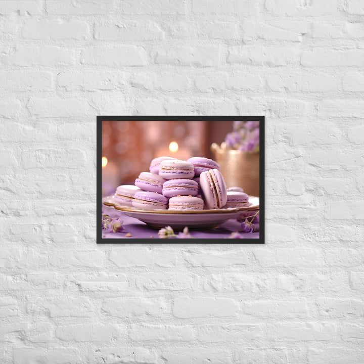 Lavender Macarons Framed poster 🤤 from Yumify.AI