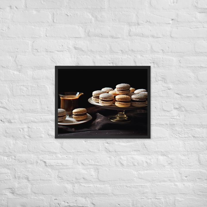 Earl Grey Macarons Framed poster 🤤 from Yumify.AI