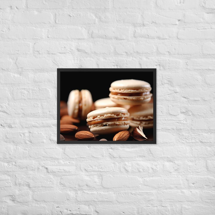 Almond Macarons Framed poster 🤤 from Yumify.AI