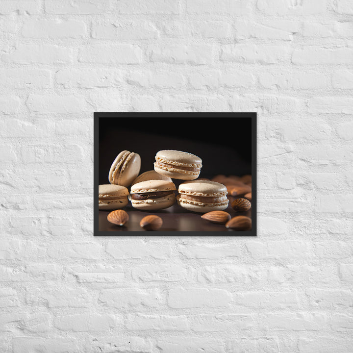 Almond Macarons Framed poster 🤤 from Yumify.AI