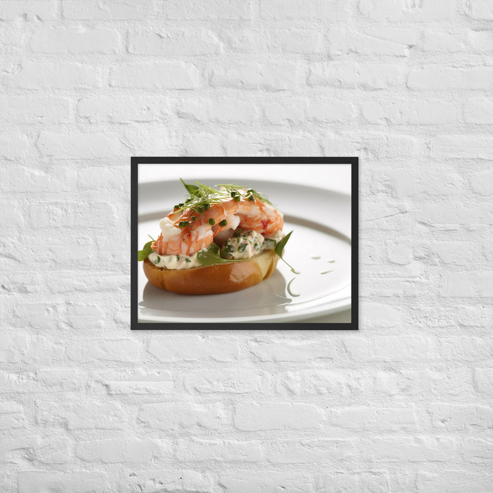 Tarragon Lobster Roll Framed poster 🤤 from Yumify.AI