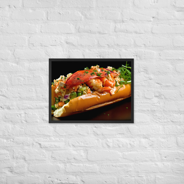 Curry Lobster Roll Framed poster 🤤 from Yumify.AI