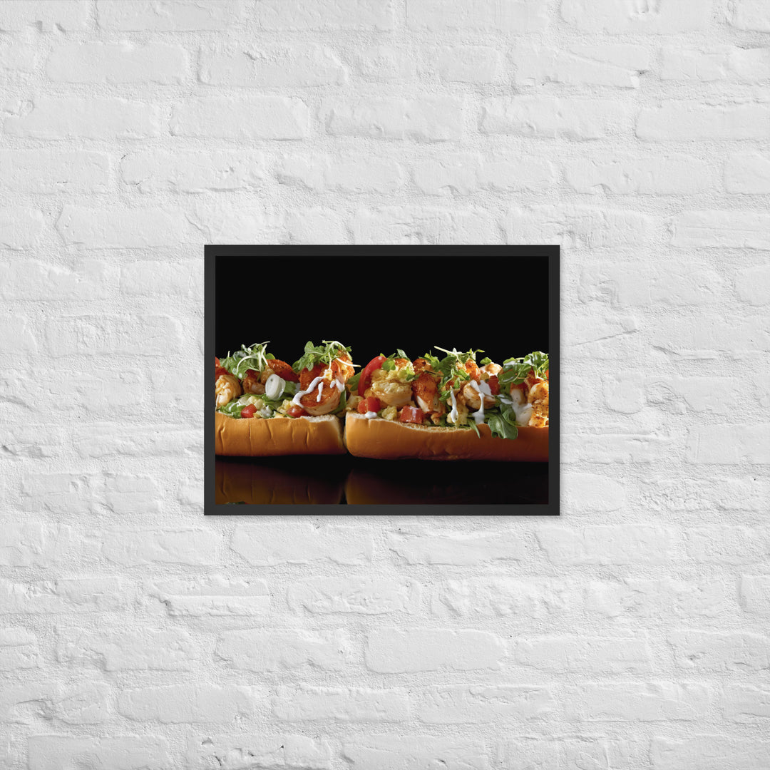 Curry Lobster Roll Framed poster 🤤 from Yumify.AI