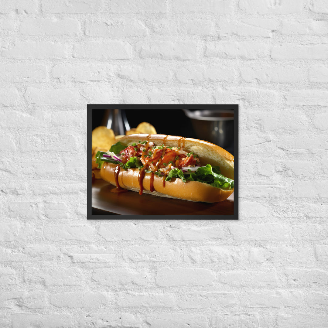 Curry Lobster Roll Framed poster 🤤 from Yumify.AI