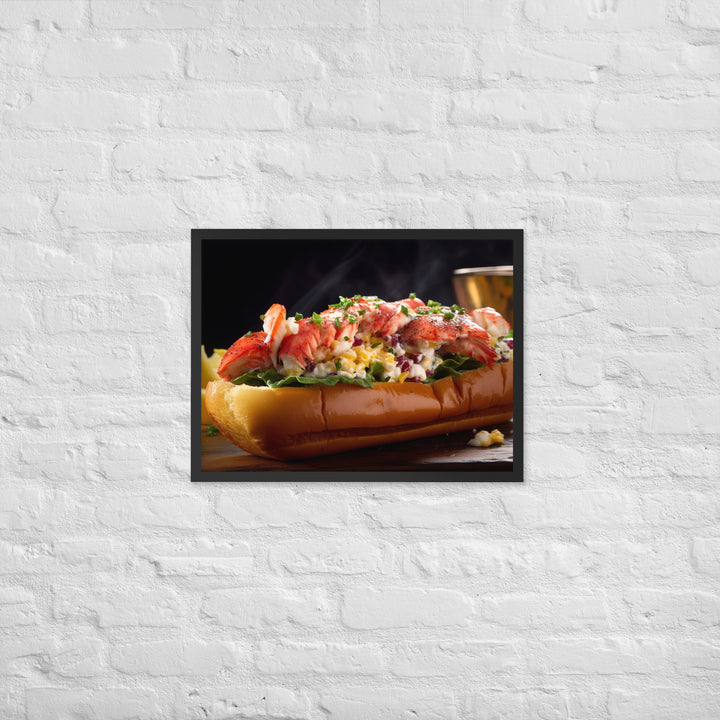 Connecticut Style Lobster Roll Framed poster 🤤 from Yumify.AI