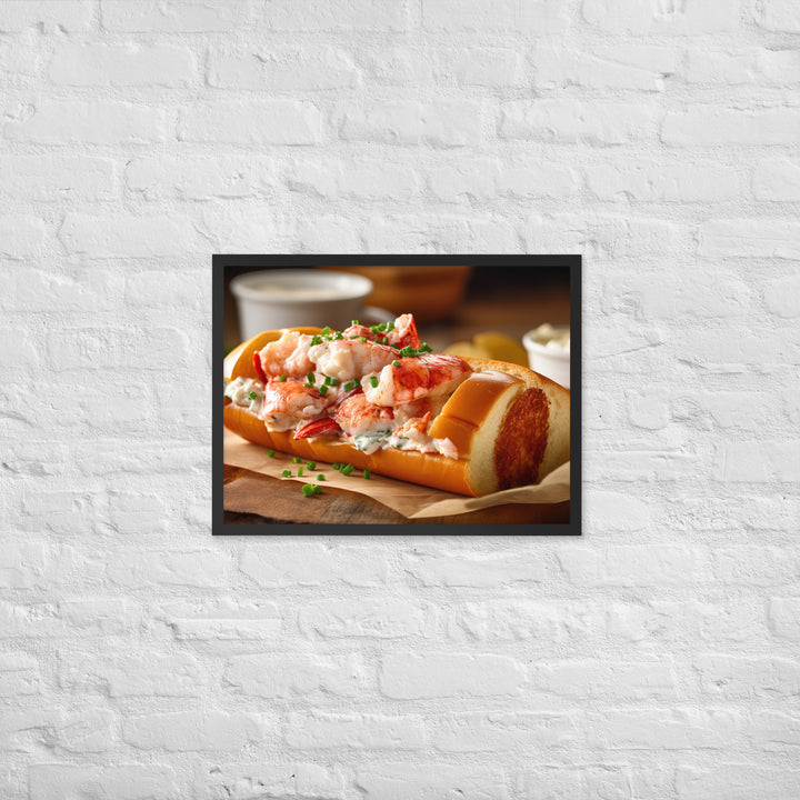 Classic Lobster Roll Framed poster 🤤 from Yumify.AI