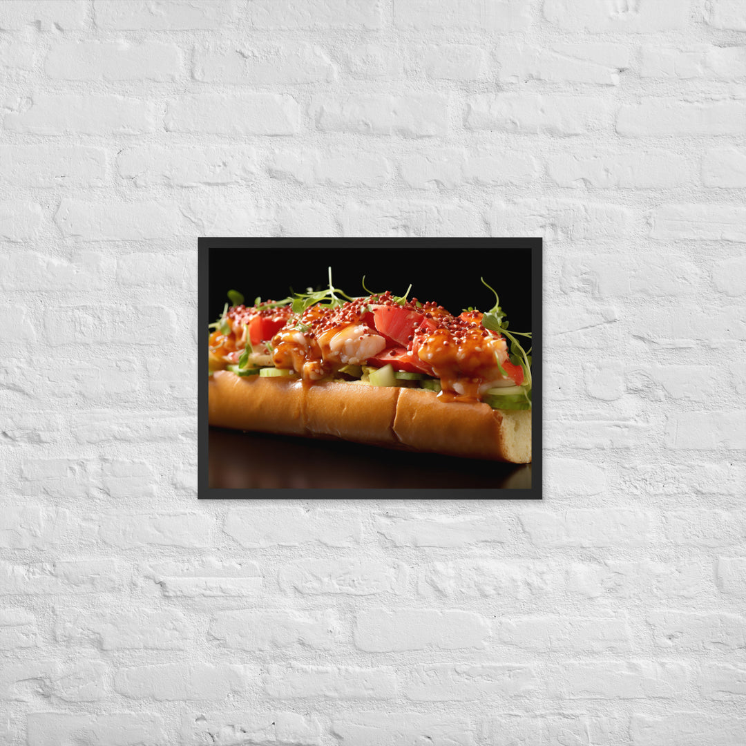 Lobster Roll Framed poster 🤤 from Yumify.AI