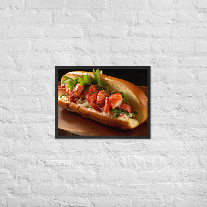 Lobster Roll Framed poster 🤤 from Yumify.AI