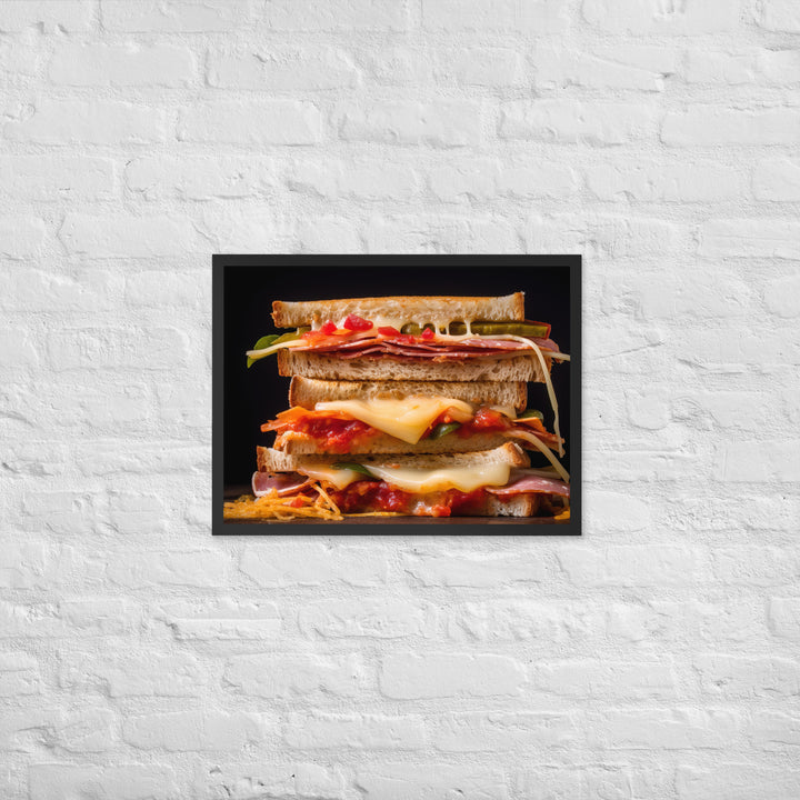 Cheese Sandwich Framed poster 🤤 from Yumify.AI