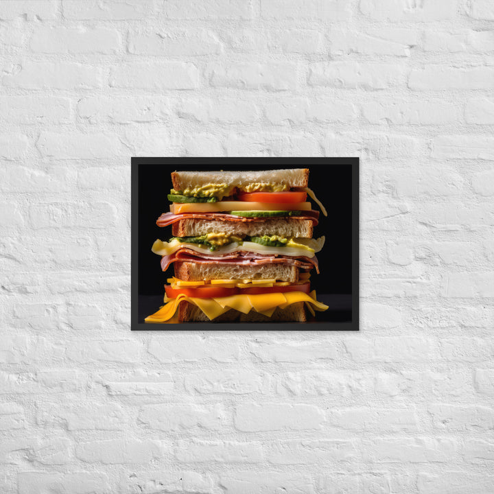 Cheese Sandwich Framed poster 🤤 from Yumify.AI