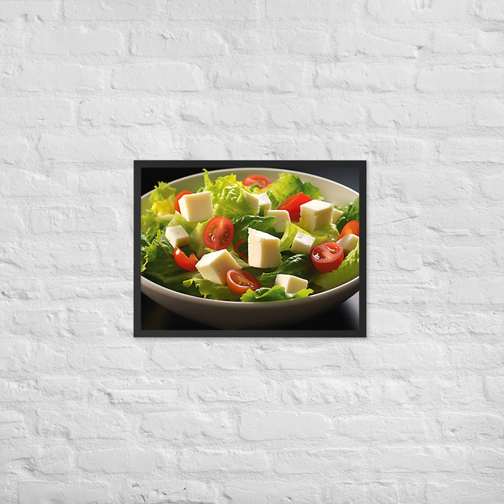 Cheese Salad Framed poster 🤤 from Yumify.AI