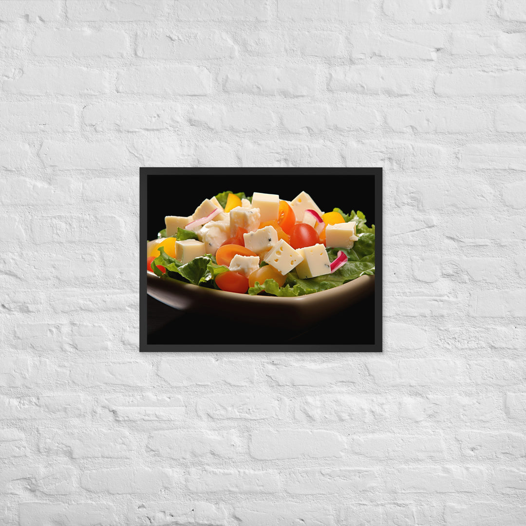 Cheese Salad Framed poster 🤤 from Yumify.AI