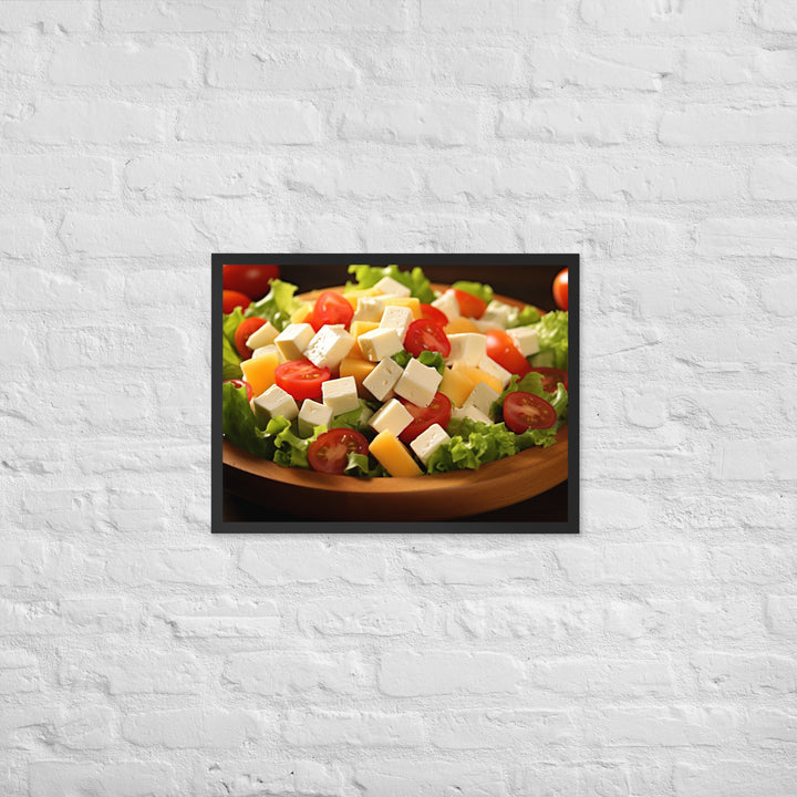 Cheese Salad Framed poster 🤤 from Yumify.AI