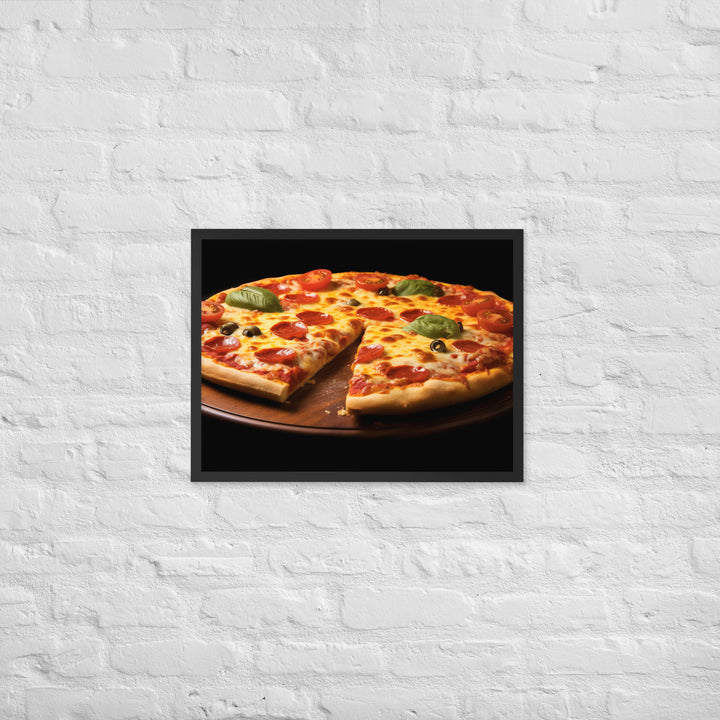 Cheese Pizza Framed poster 🤤 from Yumify.AI