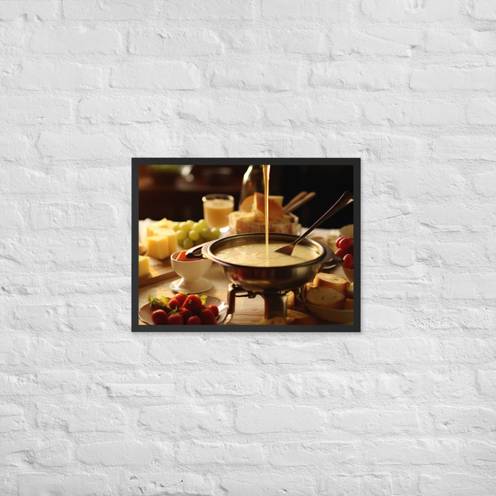 Cheese Fondue Framed poster 🤤 from Yumify.AI